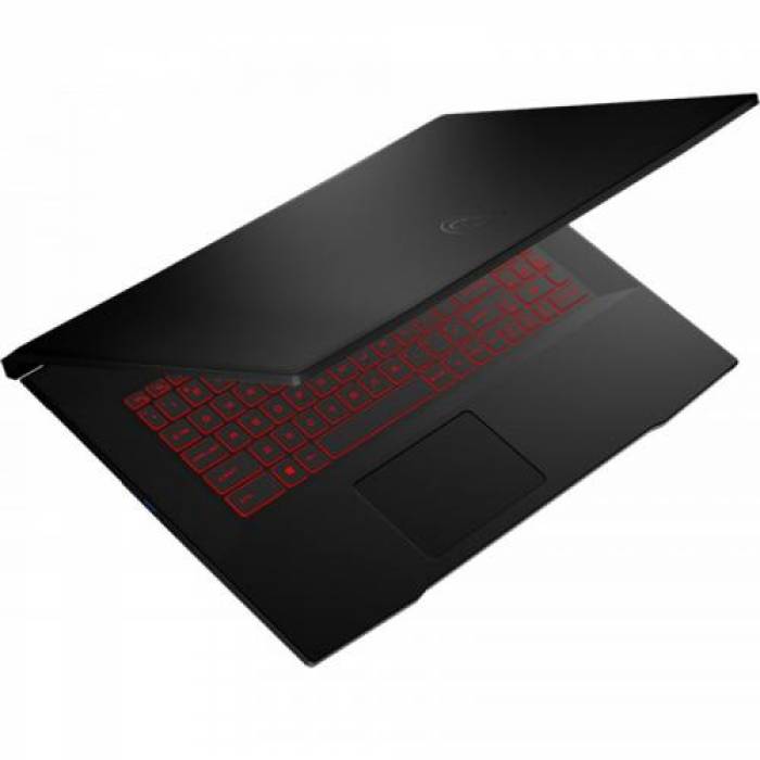 Laptop MSI Katana GF76 11UE, Intel Core i7-11800H, 17.3inch, RAM 16GB, SSD 512GB, nVidia GeForce RTX 3060 6GB, No OS, Black