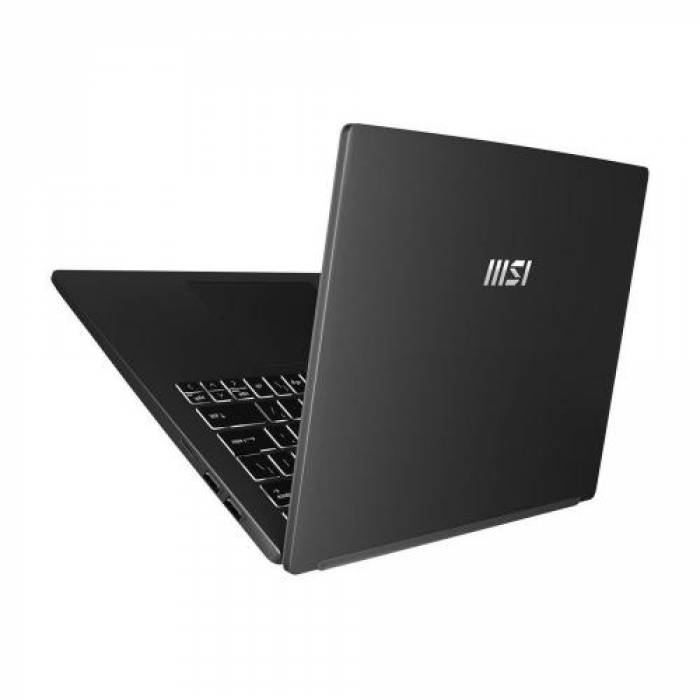 Laptop MSI Modern 14 C12M-026XRO, Intel Core i5-1235U, 14inch, RAM 8GB, SSD 512GB, Intel Iris Xe Graphics, No OS, Classic Black