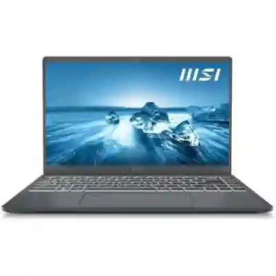 Laptop MSI Prestige 14 A12SC, Intel Core i5-1240P, 14inch, RAM 8GB, SSD 512GB, nVidia GeForce GTX 1650 4GB, No OS, Grey