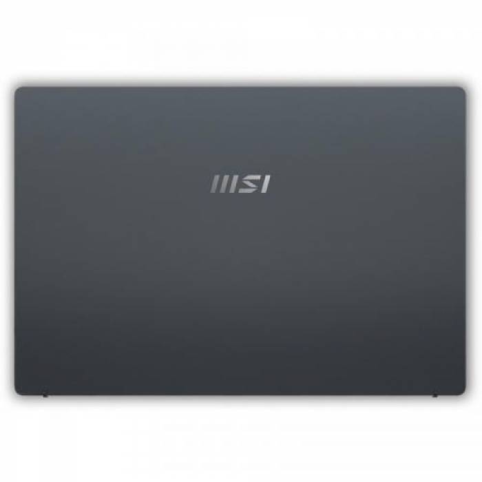 Laptop MSI Prestige 14 A12SC, Intel Core i5-1240P, 14inch, RAM 8GB, SSD 512GB, nVidia GeForce GTX 1650 4GB, No OS, Grey