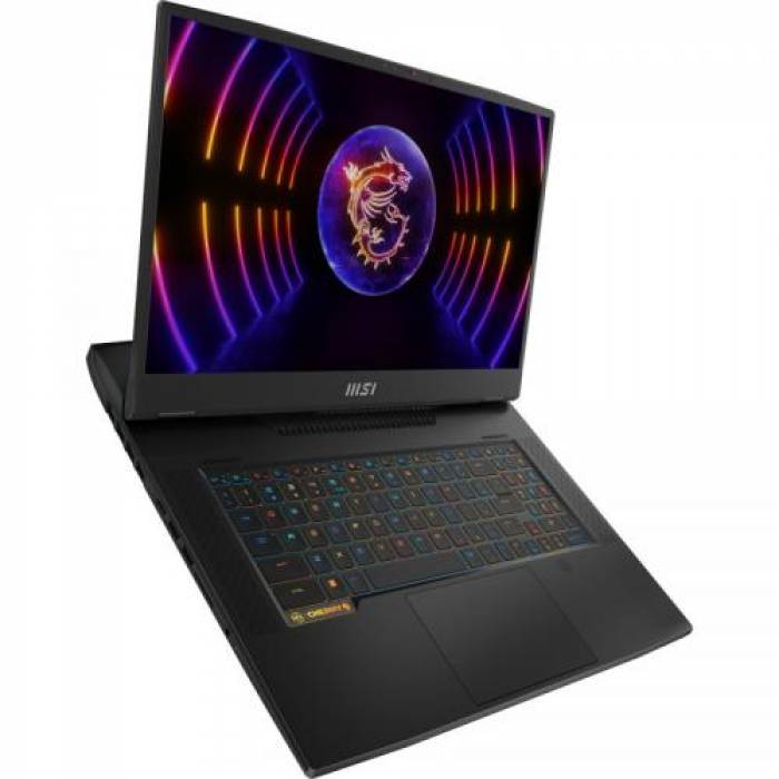 Laptop MSI Titan GT77 HX 13VI MiniLED, Intel Core i9-13980HX, 17.3inch, RAM 64GB, SSD 2x 2TB, nVidia GeForce RTX 4090 16GB, Windows 11, Core Black