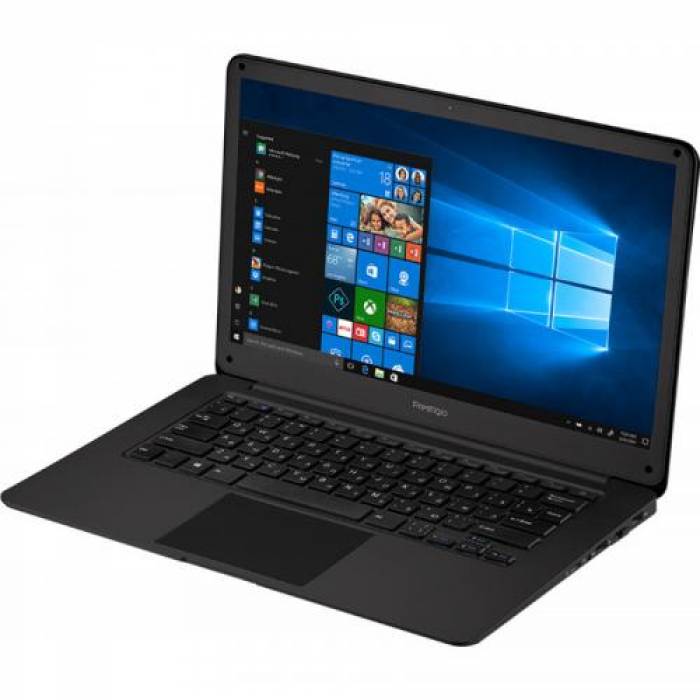 Laptop Prestigio SmartBook 141 C2, Intel Celeron N3350, 14.1inch, RAM 4GB, eMMC 32GB, Intel HD Graphics 500, Windows 10 Pro, Slate Grey