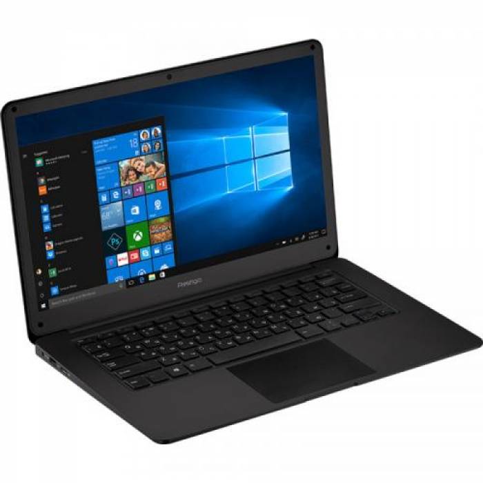 Laptop Prestigio SmartBook 141 C2, Intel Celeron N3350, 14.1inch, RAM 4GB, eMMC 32GB, Intel HD Graphics 500, Windows 10 Pro, Slate Grey