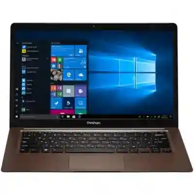 Laptop Prestigio SmartBook 141 C3, Intel Atom x5-Z8350, 14.1inch, RAM 2GB, eMMC 64GB, Intel HD Graphics 400, Windows 10, Dark Brown