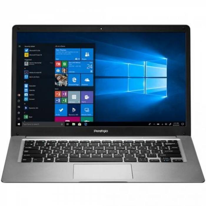 Laptop Prestigio SmartBook 141 C3, Intel Atom x5-Z8350, 14.1inch, RAM 2GB, eMMC 64GB, Intel HD Graphics 400, Windows 10, Dark Grey