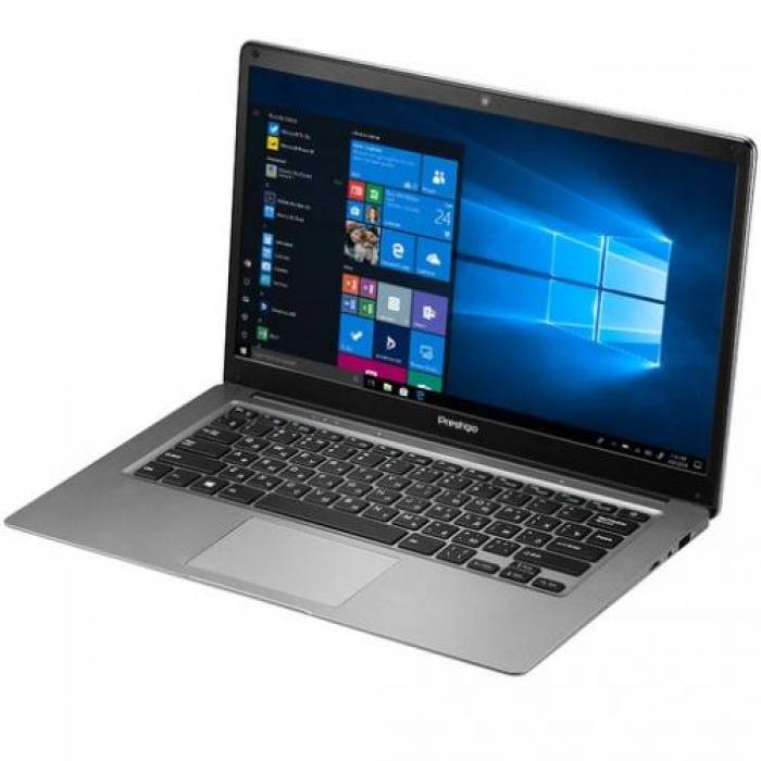 Laptop Prestigio SmartBook 141 C3, Intel Atom x5-Z8350, 14.1inch, RAM 2GB, eMMC 64GB, Intel HD Graphics 400, Windows 10, Dark Grey