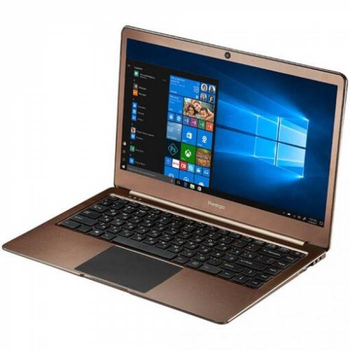 Laptop Prestigio SmartBook 141 C7, Intel Celeron N3350, 14.1inch, RAM 3GB, eMMC 32GB, Intel HD Graphics 500, Windows 10, Dark Brown
