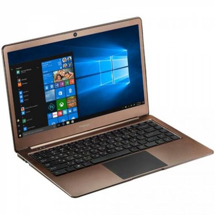 Laptop Prestigio SmartBook 141 C7, Intel Celeron N3350, 14.1inch, RAM 3GB, eMMC 32GB, Intel HD Graphics 500, Windows 10, Dark Brown