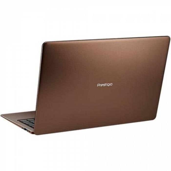 Laptop Prestigio SmartBook 141 C7, Intel Celeron N3350, 14.1inch, RAM 3GB, eMMC 32GB, Intel HD Graphics 500, Windows 10, Dark Brown