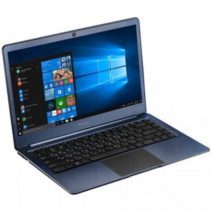 Laptop Prestigio SmartBook 141S, Intel Celeron N3350, 14.1inch, RAM 3GB, eMMC 32GB, Intel HD Graphics 500, Windows 10, Blue
