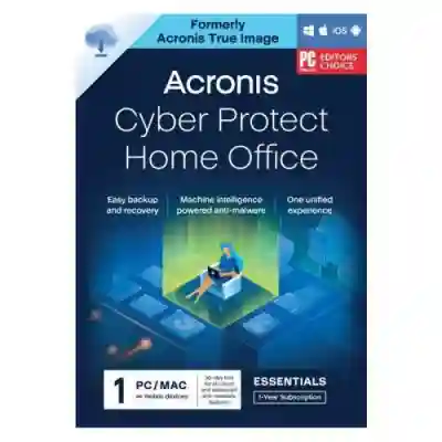 Licenta ACRONIS Cyber Protect Home Office Essentials, 1 An, 5 PC, New