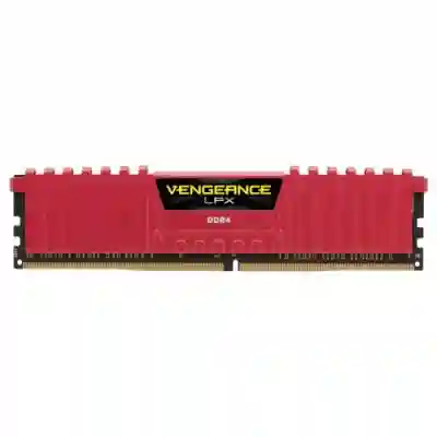 Memorie Corsair Vengeance LPX Red 4GB DDR4-2400MHz, CL14
