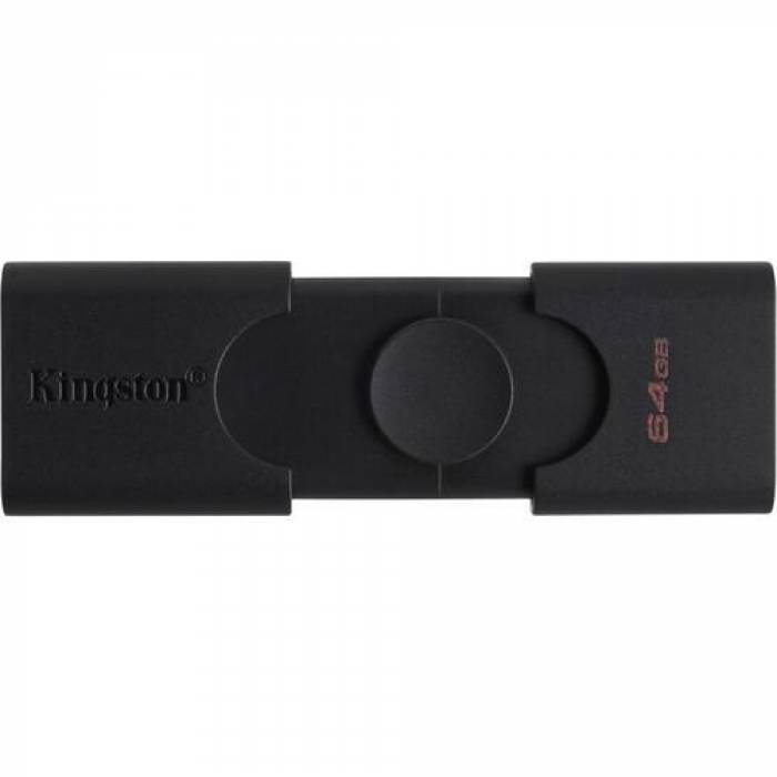 Memorie Kingston DataTraveler Duo 64GB, USB 3.0, Black