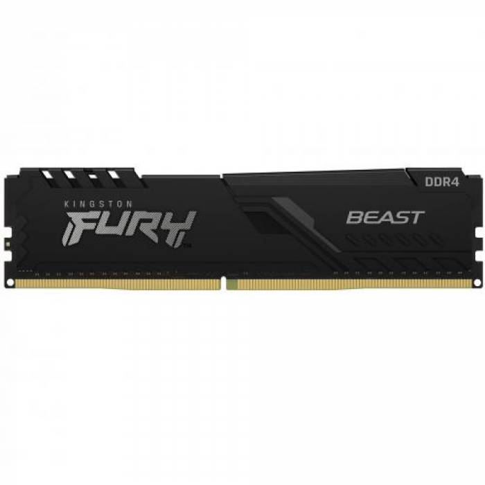 Memorie Kingston Fury Beast Black, 4GB, DDR3-1600, CL10