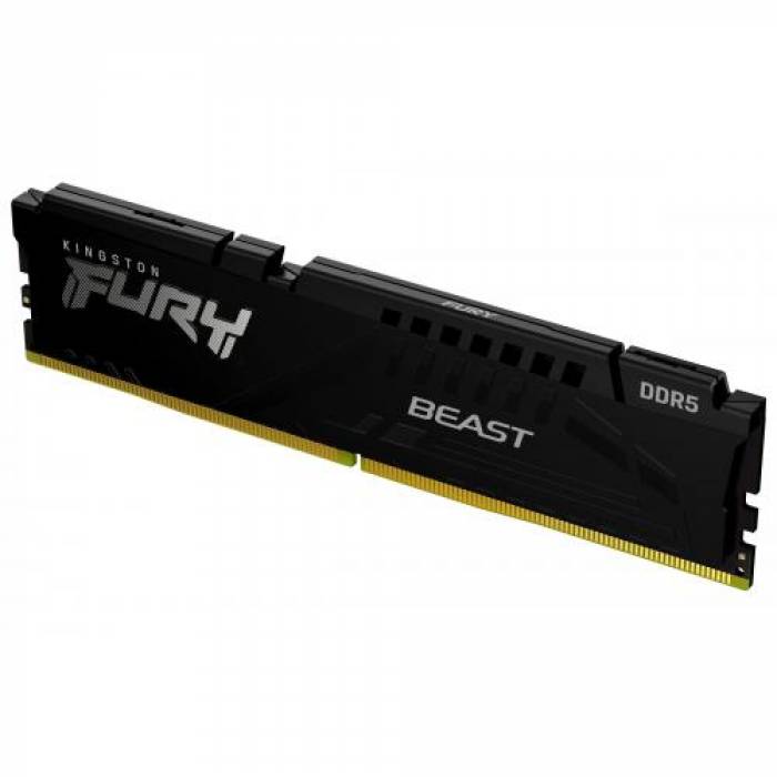 Memorie Kingston Fury Beast Black AMD EXPO, 8GB, DDR5-5200MHz, CL36