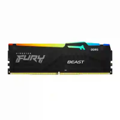 Memorie Kingston Fury Beast RGB, 32GB, DDR5-4800MHz, CL38