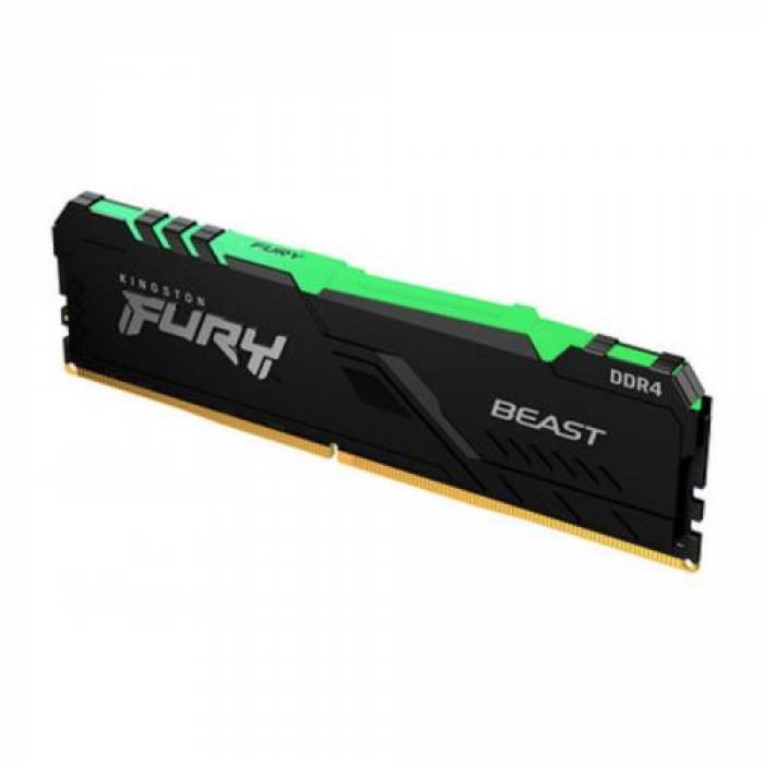 Memorie Kingston FURY Beast RGB, 8GB, DDR4-2666, CL16