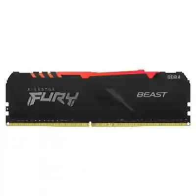 Memorie Kingston FURY Beast RGB 8GB, DDR4-3733Mhz, CL19