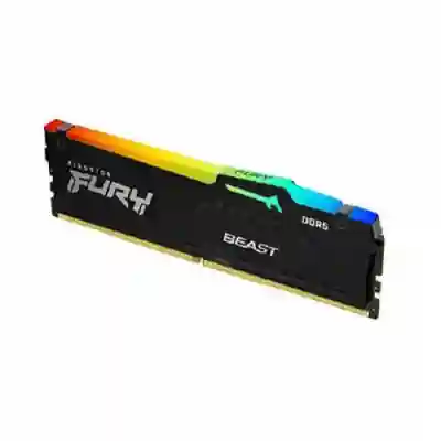 Memorie Kingston Fury Beast RGB AMD EXPO, 8GB, DDR5-5600MHz, CL36