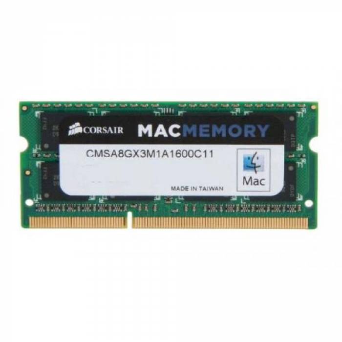 Memorie MAC SO-DIMM Corsair 8GB DDR3-1600Mhz, CL11