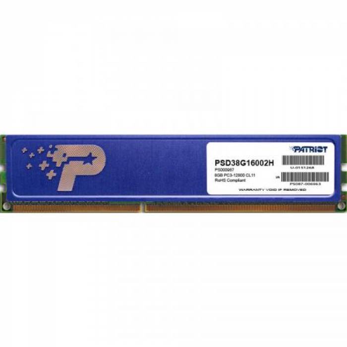 Memorie Patriot Signature Line Heatspreader 8GB, DDR3-1600MHz, CL11