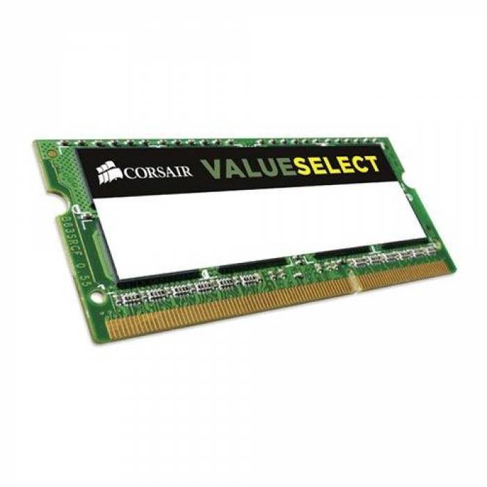 Memorie SO-DIMM Corsair ValueSelect 4GB, DDR3-1333MHz, CL9