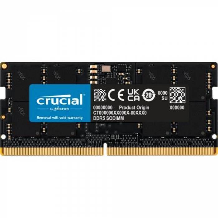Memorie SO-DIMM Crucial CT16G48C40S5, 16GB, DDR5-4800Mhz, CL40