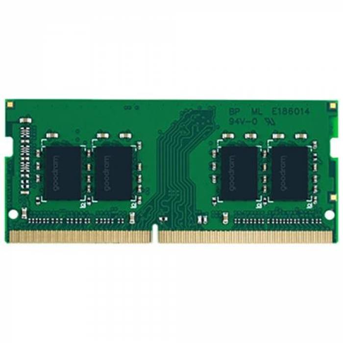 Memorie SO-DIMM Goodram 16GB, DDR4-3200MHz, CL22 Memorie SO-DIMM Goodram 16GB, DDR4-3200MHz, CL22