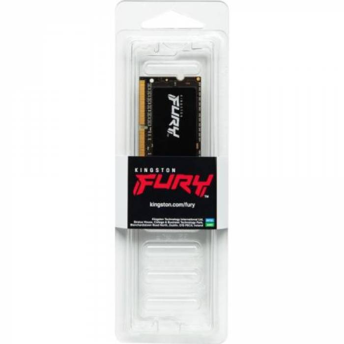 Memorie SO-DIMM Kingston FURY Impact 16GB, DDR4-2666MHz, CL16