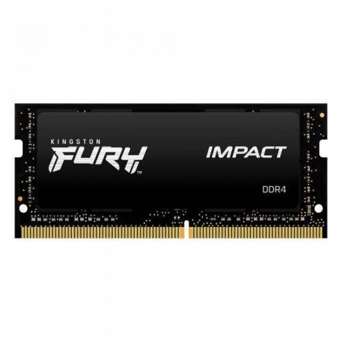 Memorie SO-DIMM Kingston FURY Impact 16GB, DDR4-3200MHz, CL20