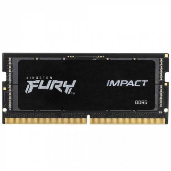 Memorie SO-DIMM Kingston Fury impact 16GB, DDR5-4800Mhz, CL38