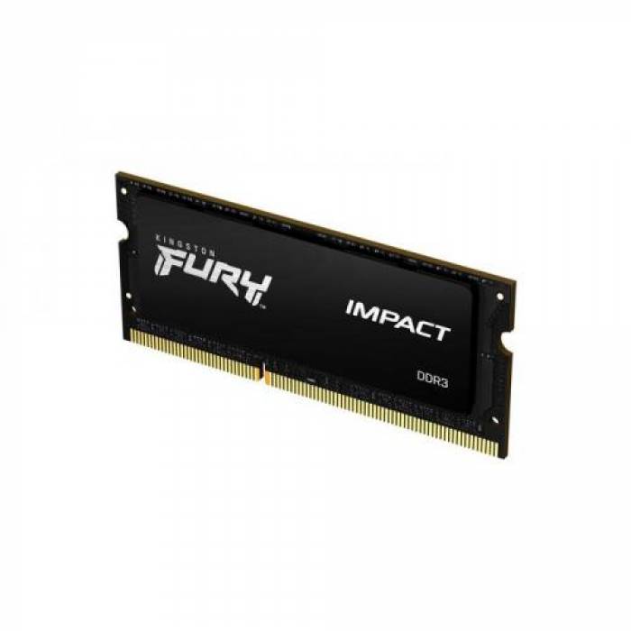 Memorie SO-DIMM Kingston Fury Impact 8GB, DDR3L-1600Mhz, CL9