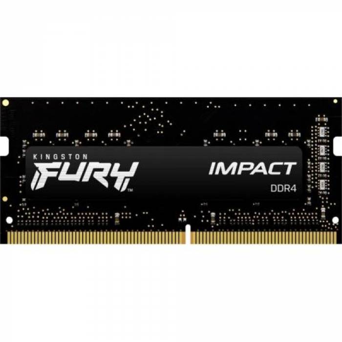 Memorie SO-DIMM Kingston Fury Impact, 8GB, DDR4-2666, CL15