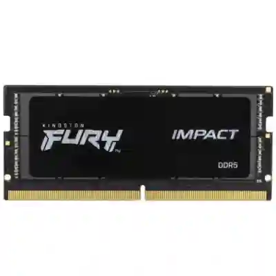 Memorie SO-DIMM Kingston Fury Impact 8GB, DDR5-4800Mhz, CL38