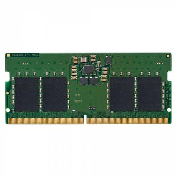 Memorie SO-DIMM Kingston KVR56S46BS6-8, 8GB, DDR5-5600MHz, CL46