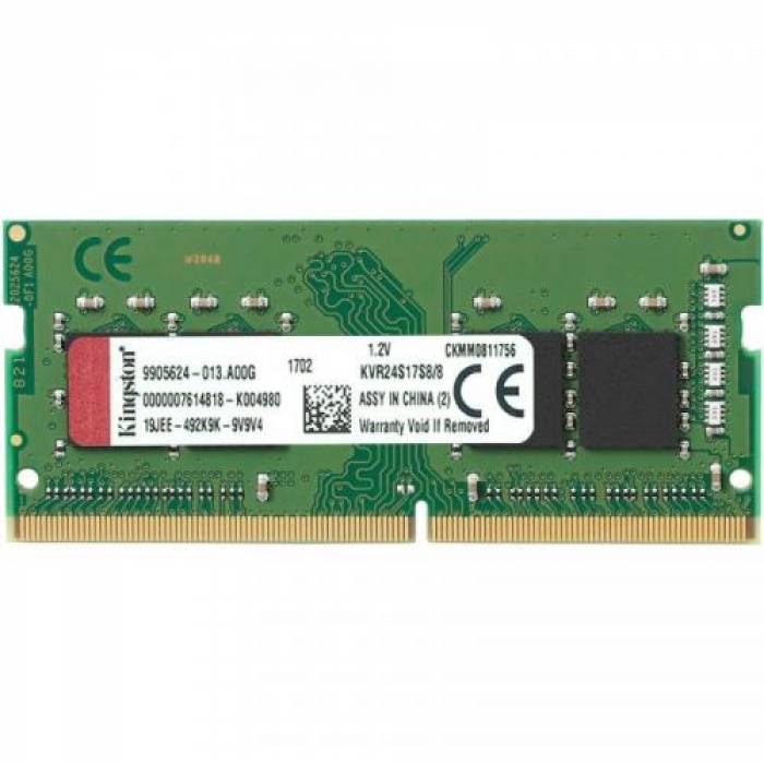 Memorie SO-DIMM Kingston ValueRAM 8GB, DDR4-2400MHz, CL17