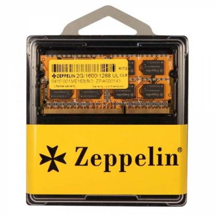 Memorie SO-DIMM Zeppelin 2GB DDR3-1600Mhz