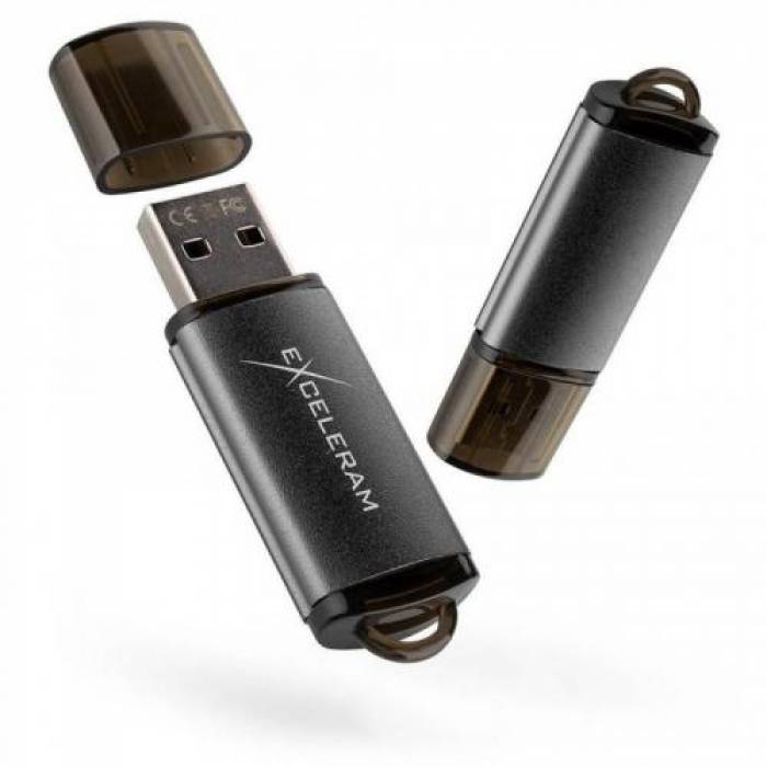 Memorie USB Exceleram A3 64GB, USB 2.0, Black