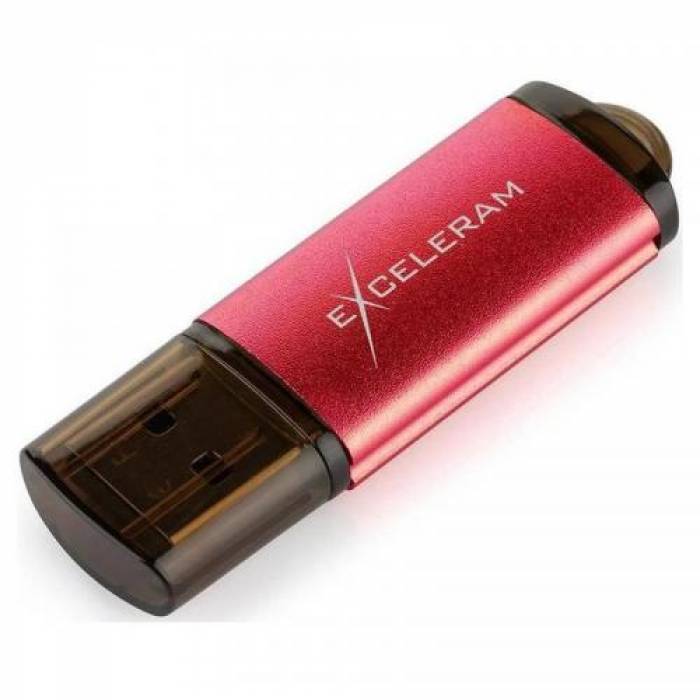 Memorie USB Exceleram A3 64GB, USB 2.0, Red