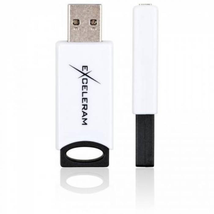 Memorie USB Exceleram H2 16GB, USB 2.0, Black-White