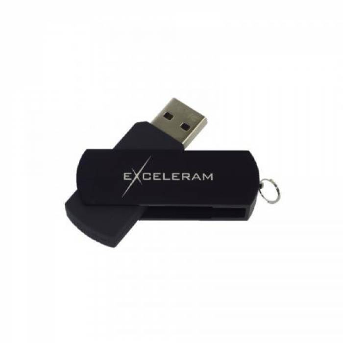 Memorie USB Exceleram P2 16GB, USB 3.0, Black