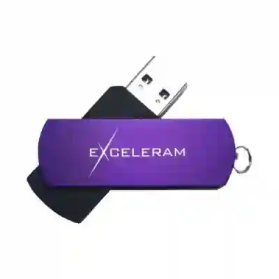 Memorie USB Exceleram P2 64GB, USB 3.0, Grape-Black