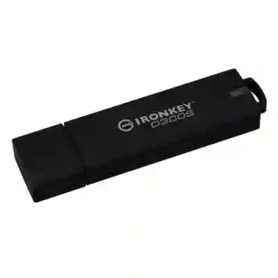 Memorie USB Kingston IronKey D300SM 128GB, USB 3.1, Black