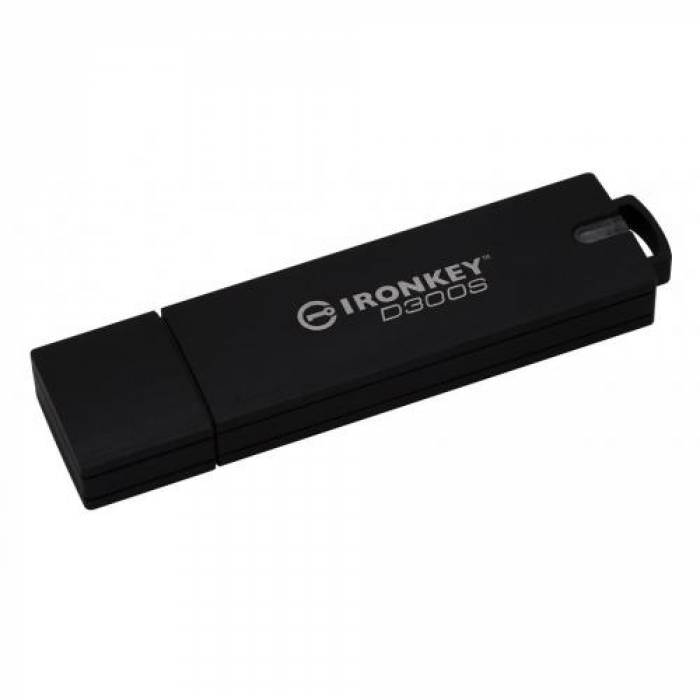 Memorie USB Kingston IronKey D300SM 8GB, USB 3.1, Black