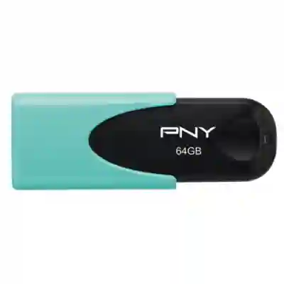 Memorie USB PNY Attache 4 Pastel 16GB, USB 2.0, Aqua