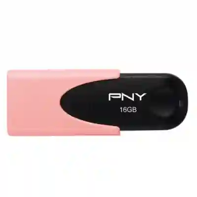 Memorie USB PNY Attache 4 Pastel 16GB, USB 2.0, Coral