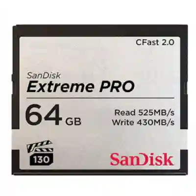 Memory Card CFast 2.0 SanDisk Extreme PRO 64GB