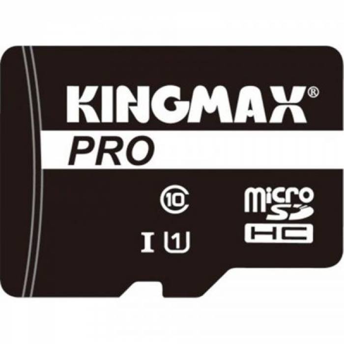 Memory Card microSDHC Kingmax 16GB, Class 10, UHS-I U1 + Adaptor SD