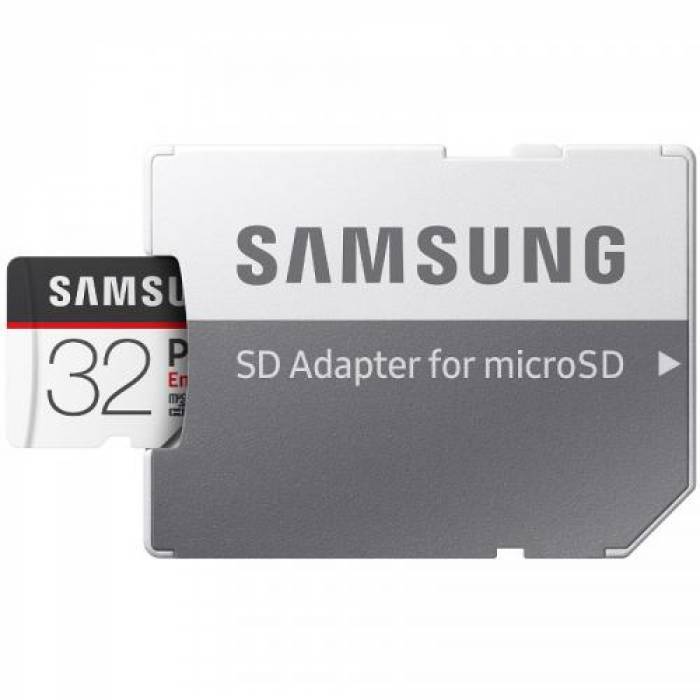 Memory Card microSDHC Samsung PRO Endurance 32GB, Class 10, UHS-I U1 + Adaptor SD