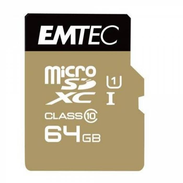 Memory Card microSDXC Emtec SpeedIN Pro 64GB, Class 10, UHS-I U3, V30 Memory Card microSDXC Emtec SpeedIN Pro 64GB, Class 10, UHS-I U3, V30